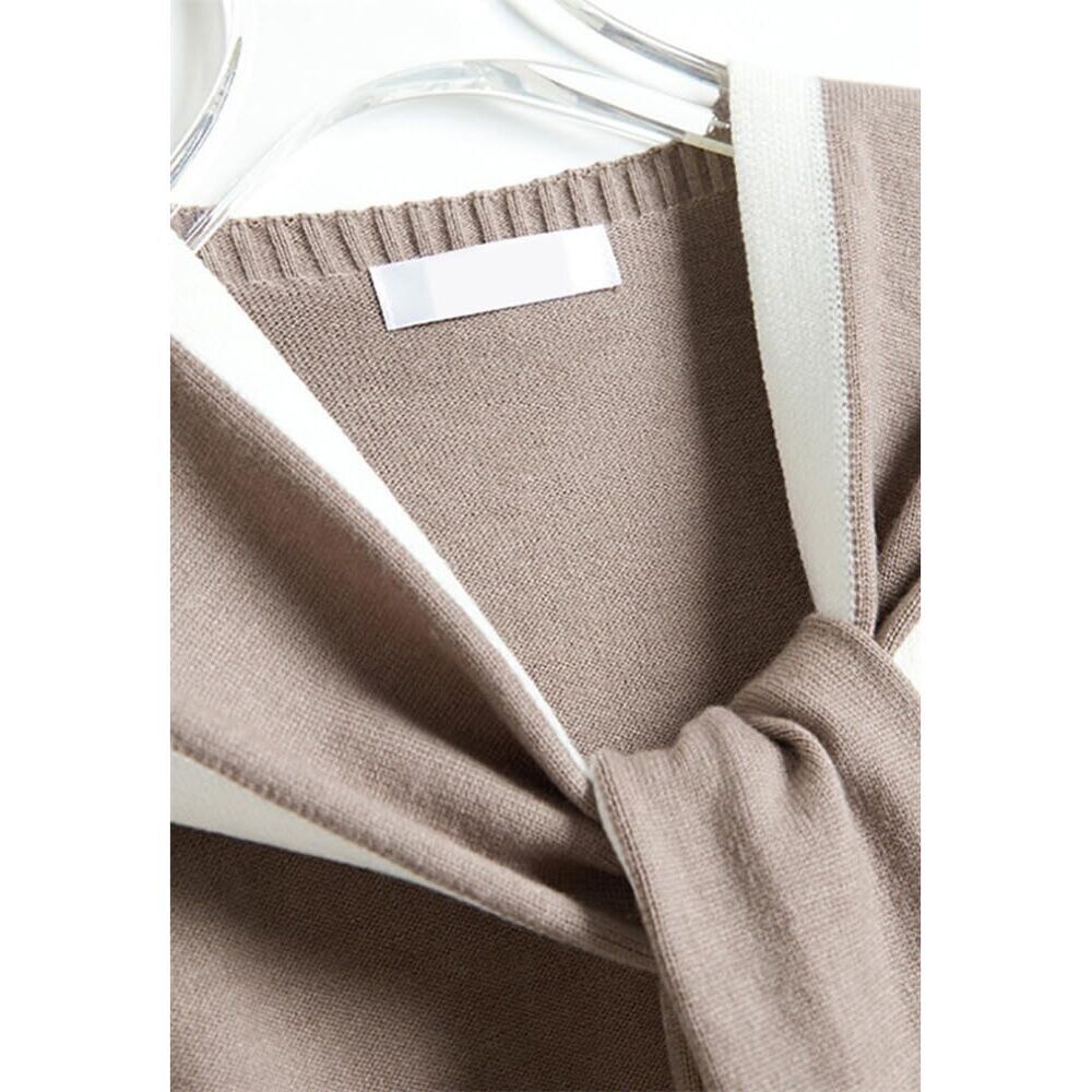 3742 Women Casual Shawl Wraps Knitted Sweater Shawl Knotted Shoulder Tops Soft - Picture 5 of 9